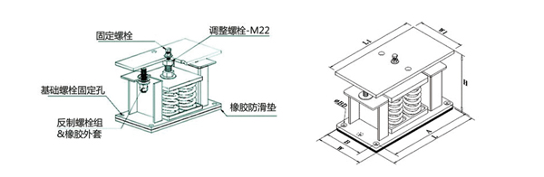 可調(diào)試彈簧減震器